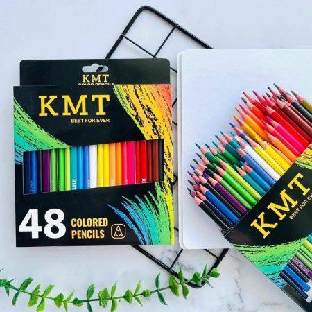 مداد رنگی  48 رنگ مارک KMT
