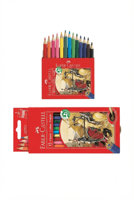 مداد رنگی فابر کاستل 12 رنگ مدل Classic Colour Pencils