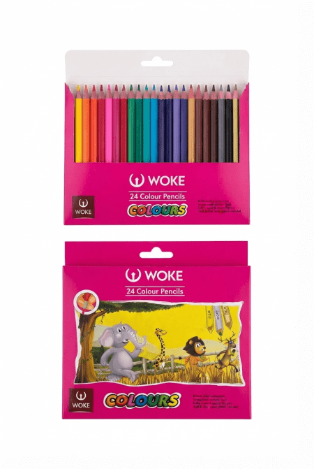 مداد رنگی ووک (WOKE) 24 رنگ مدل Colour Pencils