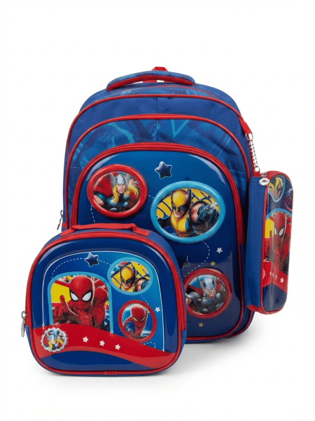 ست ۳ تکه کوله‌پشتی، کیف غذا و جامدادی طرح مارول (Marvel)