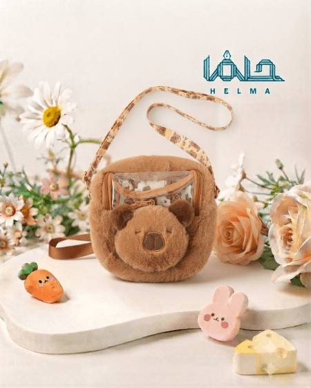کیف دوشی فانتزی خرسی وارداتی