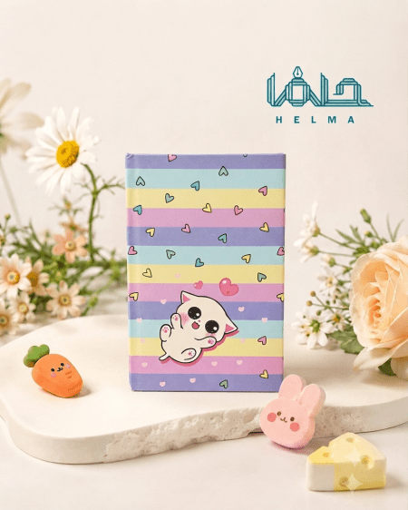 دفترچه یادداشت فانتزی طرح گربه