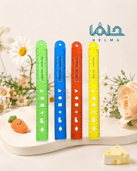 خط‌کش شابلون‌دار 30 سانتی‌متری