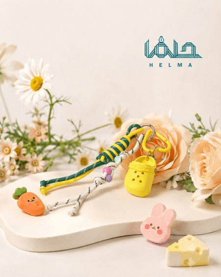 آویز موبایل فانتزی مدل دمپایی زرد