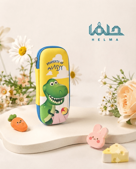 جامدادی طرح دایناسور سبز