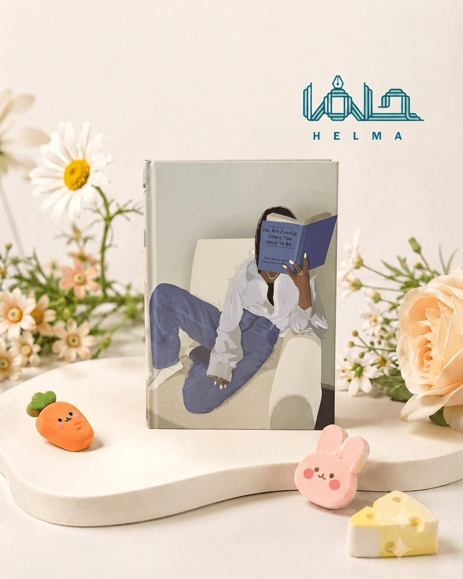 کلاسور طرح دختر کتابخوان