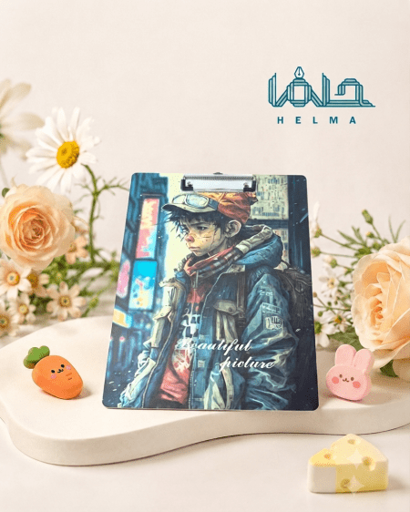 تخته شاسی A4 طرح پسر شهری