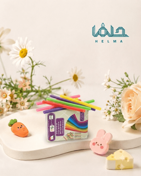چوب خط رنگی آموزشی (بسته چند رنگ)