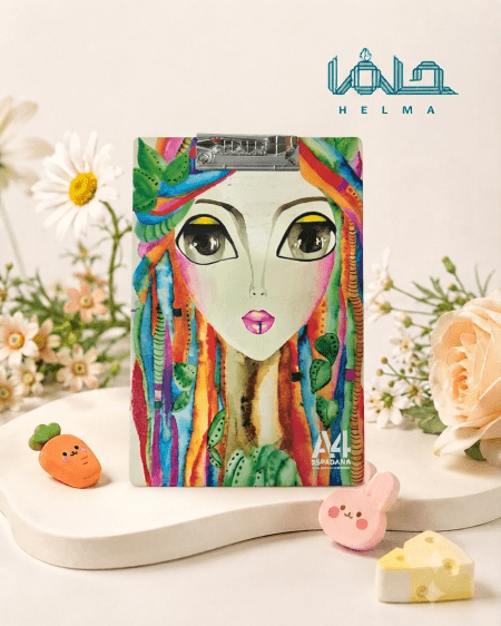 تخته شاسی A4 طرح دختر رنگی اسپادانا