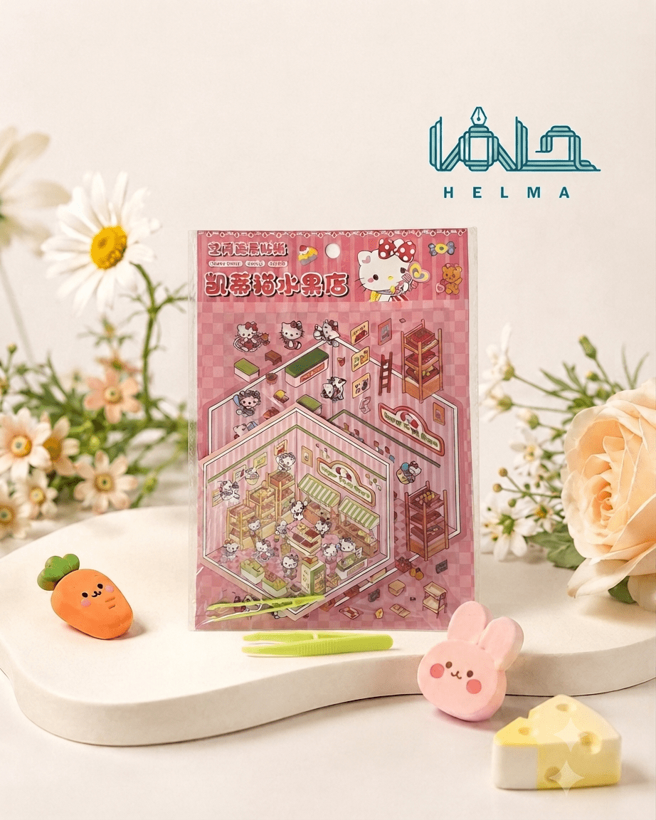 پازل سهبعدی مینیاتوری طرح هلو کیتی