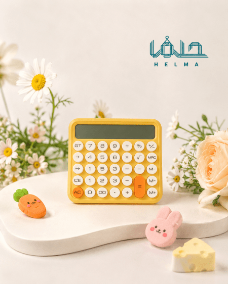 ماشین حساب رومیزی فانتزی رنگی
