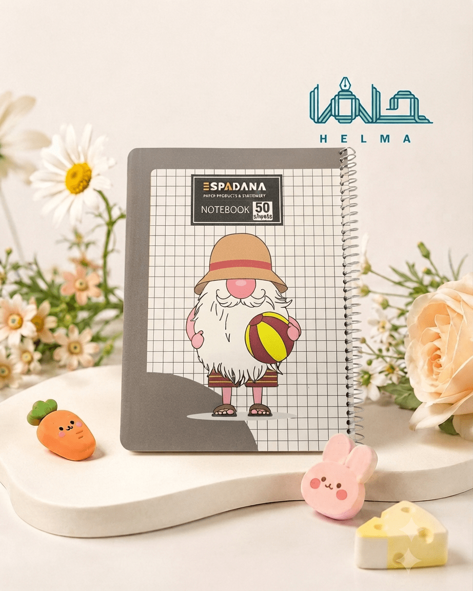 دفتر شطرنجی سیمی ۵۰ برگ