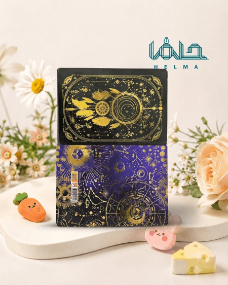 دفترفانتزی طرح کهکشان و دریم‌کچر (طلاکوب)