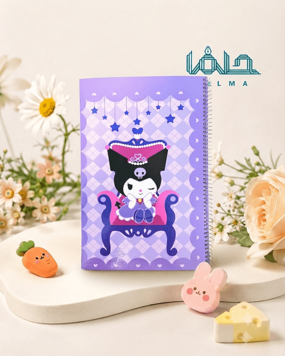 دفتر سیمی فانتزی طرح کورومی (Kuromi)