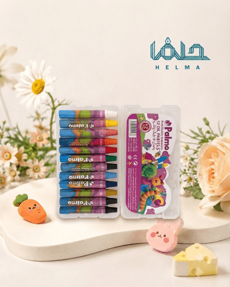 پاستل روغنی ۱۲ رنگ پالمو (Palmo)
