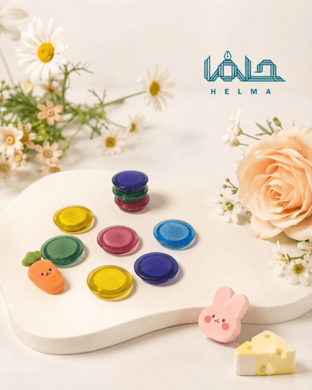 اهن ربا آبرنگ قرصی رنگی