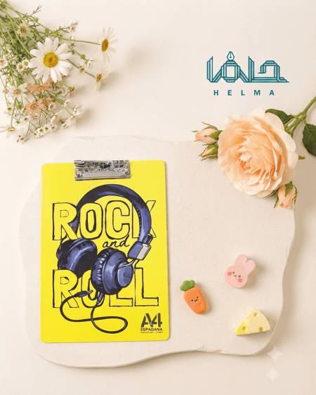 تخته شاسی A4 طرح Rock and Roll