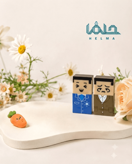پاک کن فانتزی مکعبی طرح شخصیت
