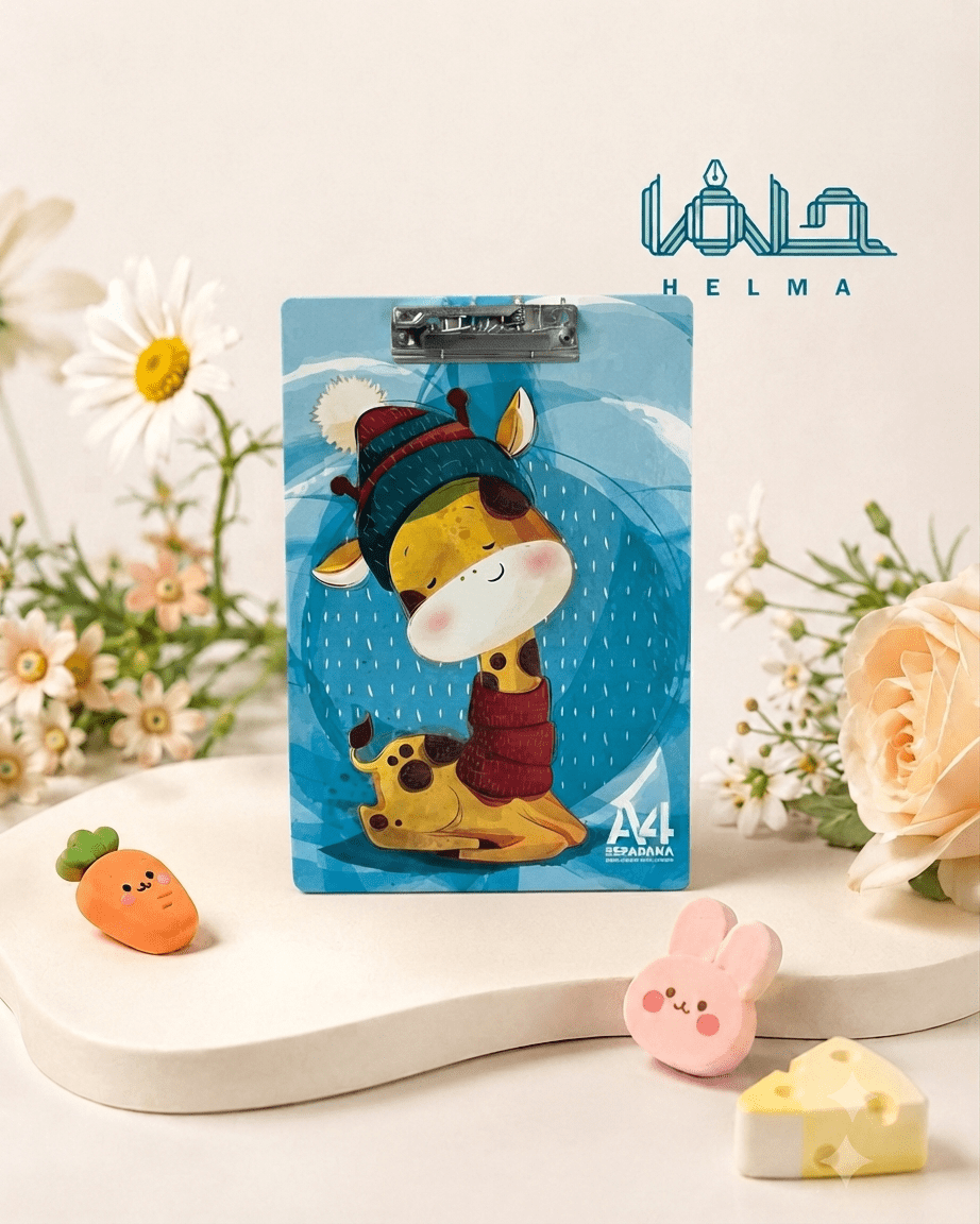 تخته شاسی A4 طرح زرافه فانتزی کودکانه
