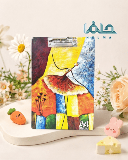 تخته شاسی A4 طرح دختر بالرین هنری رنگارنگ