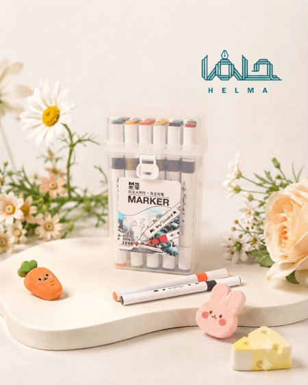 ست ماژیک رنگ‌آمیزی ۱۲ رنگ