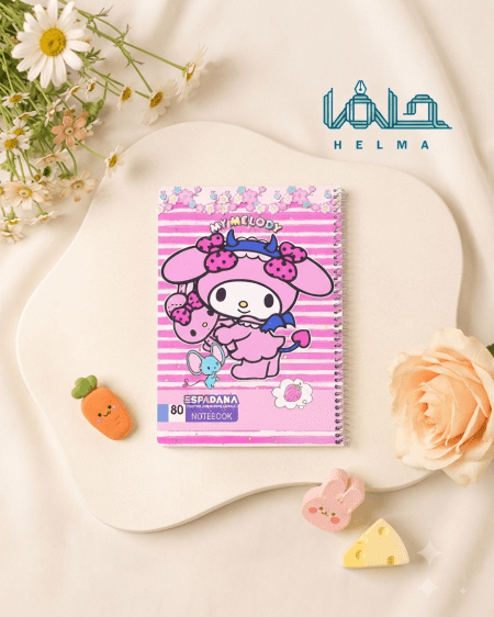 دفتر ۸۰ برگ سیمی طرح مای ملودی
