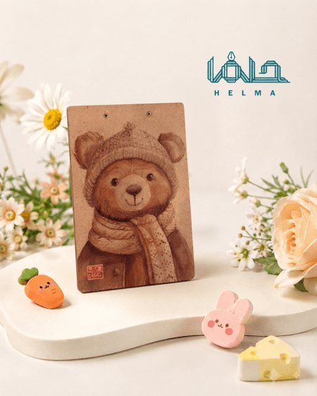 تخته شاسی طرح تدی زمستانه چوبی