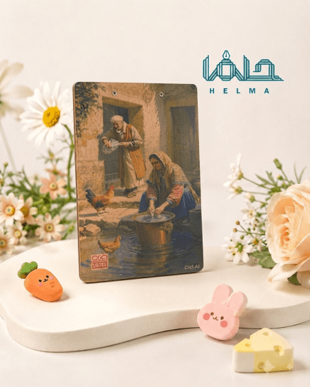 تخته شاسی چوبی مدل نقاشی اصیل و نوستالژیک ایرانی