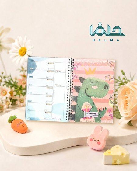 دفتر پلنر فنری طرح دایناسور