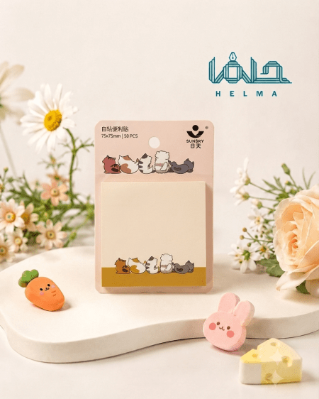 استیکی نوت طرح گربه ۵۰ برگ