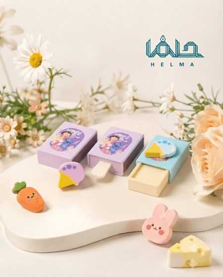 پاک‌کن فانتزی کشویی طرح بستنی و انیمیشنی  جادویی (جعبه کبریتی)