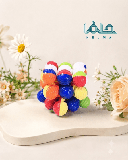 مکعب روبیک مگنتی و مفصلی فانتزی (مدل توپی رنگی)