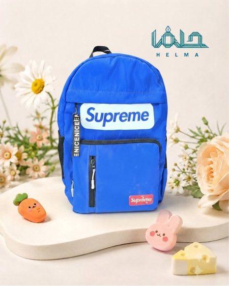 کوله پشتی اسپرت طرح Supreme (آبی)