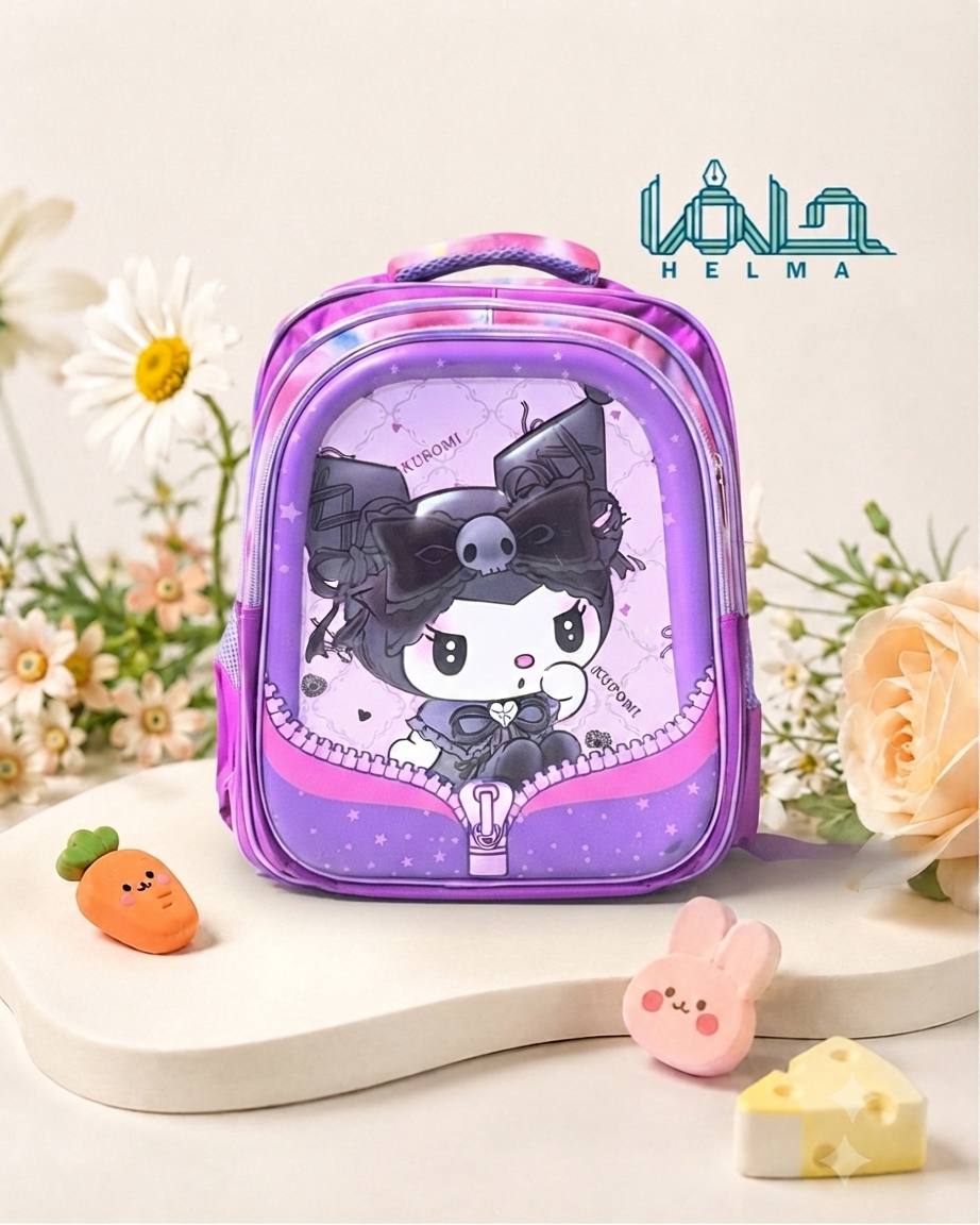 کوله پشتی فانتزی طرح کورومی (بنفش)وارداتی