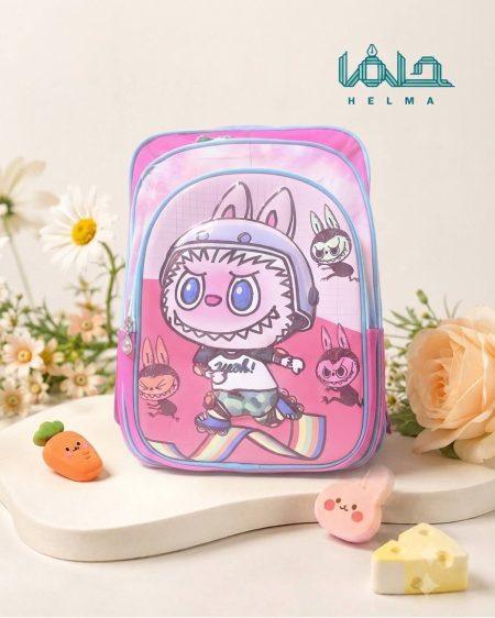 کوله پشتی فانتزی طرح خرگوش کارتونی (صورتی)