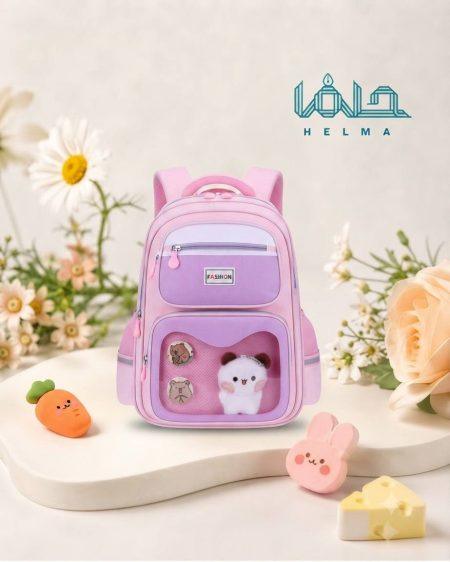 کوله‌پشتی فانتزی جیب‌شفاف طرح فشن