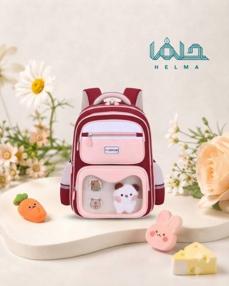 کوله‌پشتی فانتزی جیب‌شفاف طرح فشن