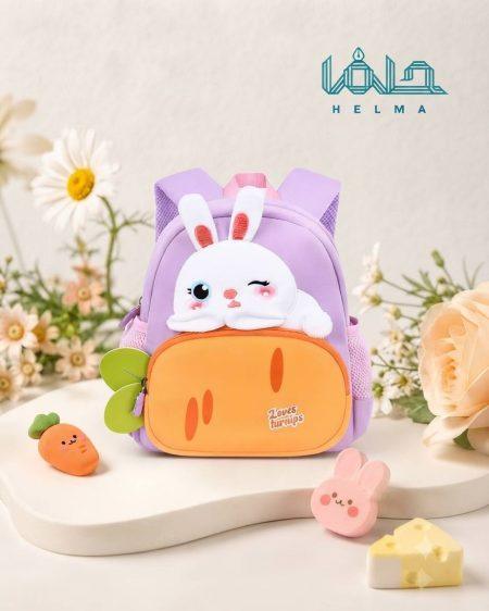 کوله‌پشتی فانتزی طرح خرگوش و هویج