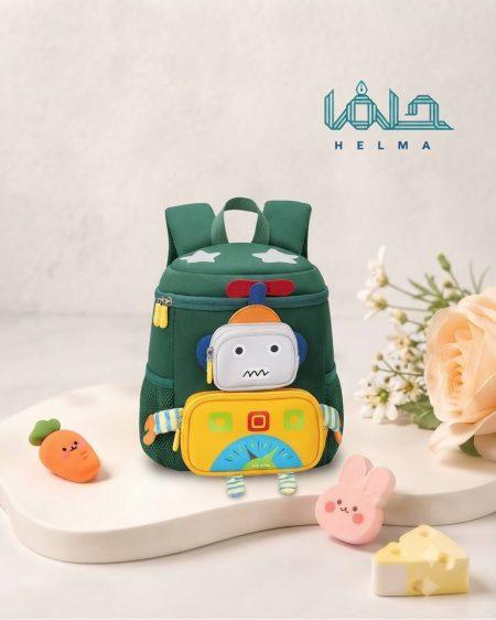 کوله‌پشتی فانتزی طرح ربات سبز