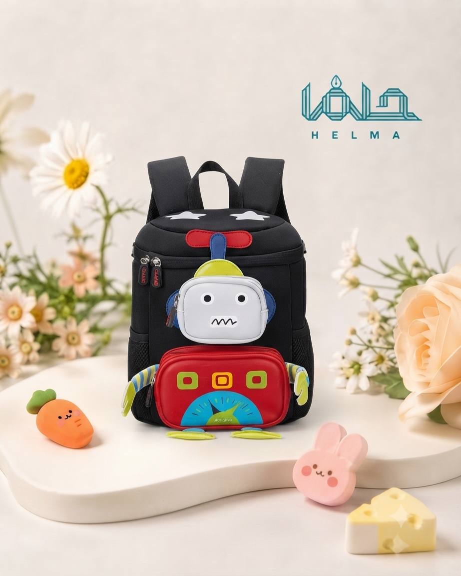 کولهپشتی فانتزی طرح ربات مشکی