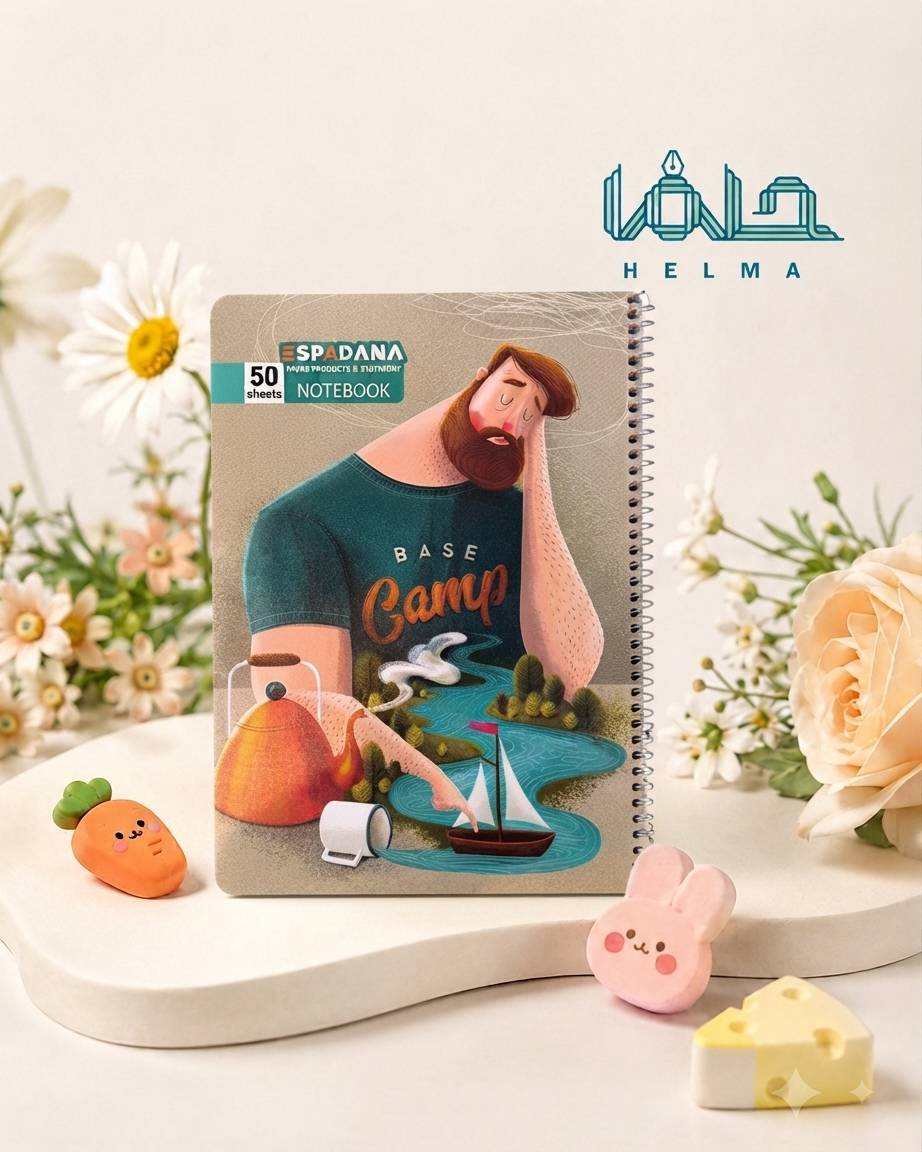 دفتر ۵۰ برگ فنری اسپادانا مدل بیس کمپ